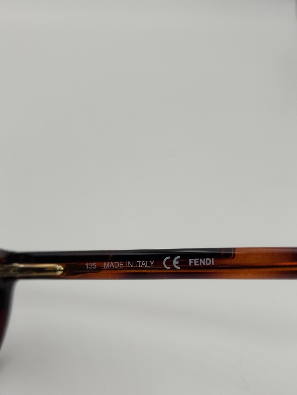 Fendi F977 238 Eyeglasses Frames | Tortoise Brown & Gold Logo | 54-14-135 Italy - Picture 9 of 13